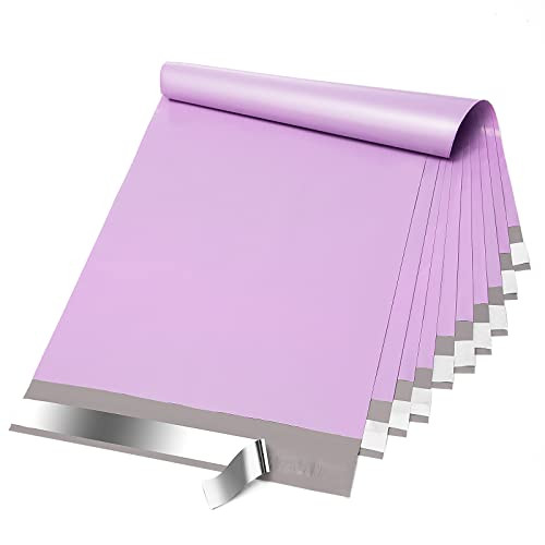  Poly Mailers 10x13 Inch 50 Pcs, Waterproof Shipping 10x13" 50pcs Light Purple