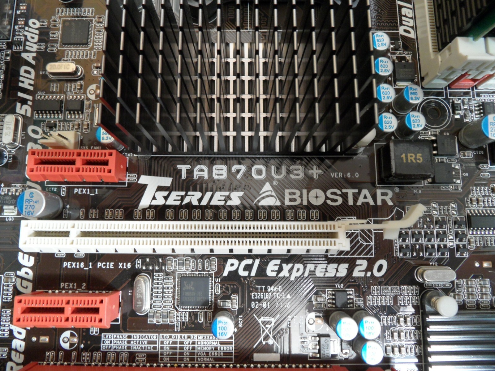 BioStar TA870U3+ Motherboard With Phenom X4 965 CPU and 12 Gb Ram