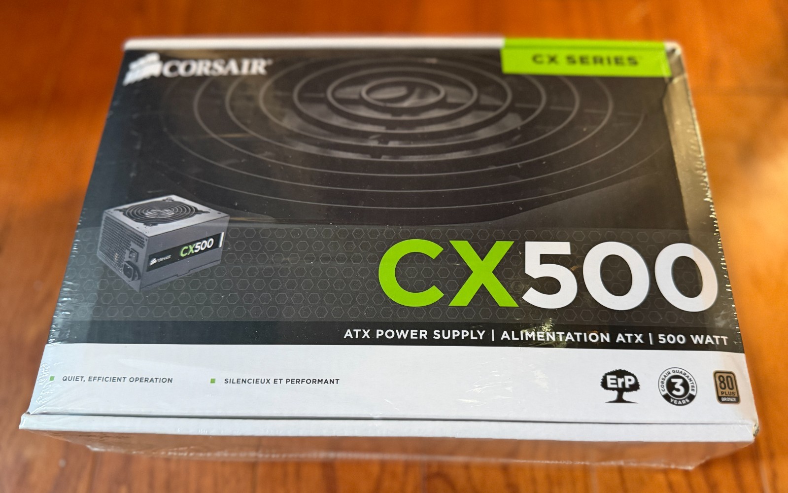 Brand New Sealed -- Corsair CX500 ATX Power Supply 500W CX Series  CP-9020047-NA