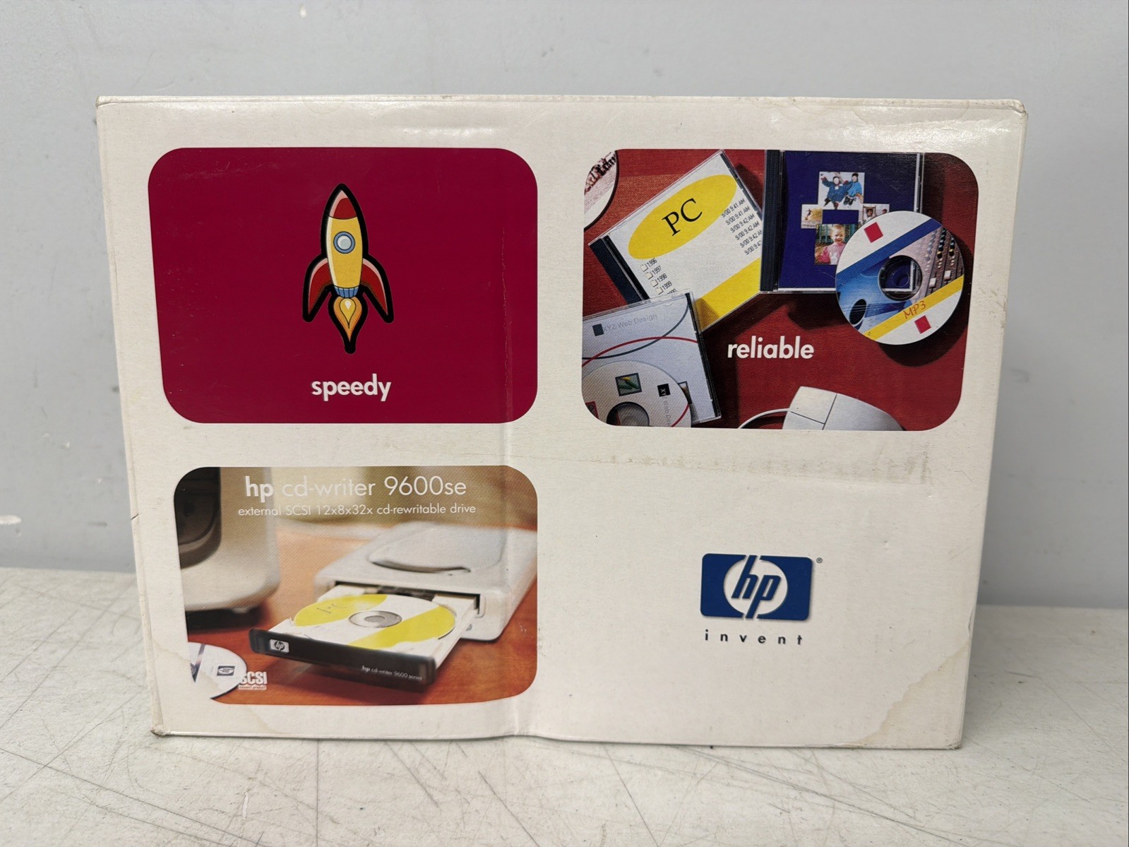 HP 9600se cd-writer External SCSI New in  Box RARE