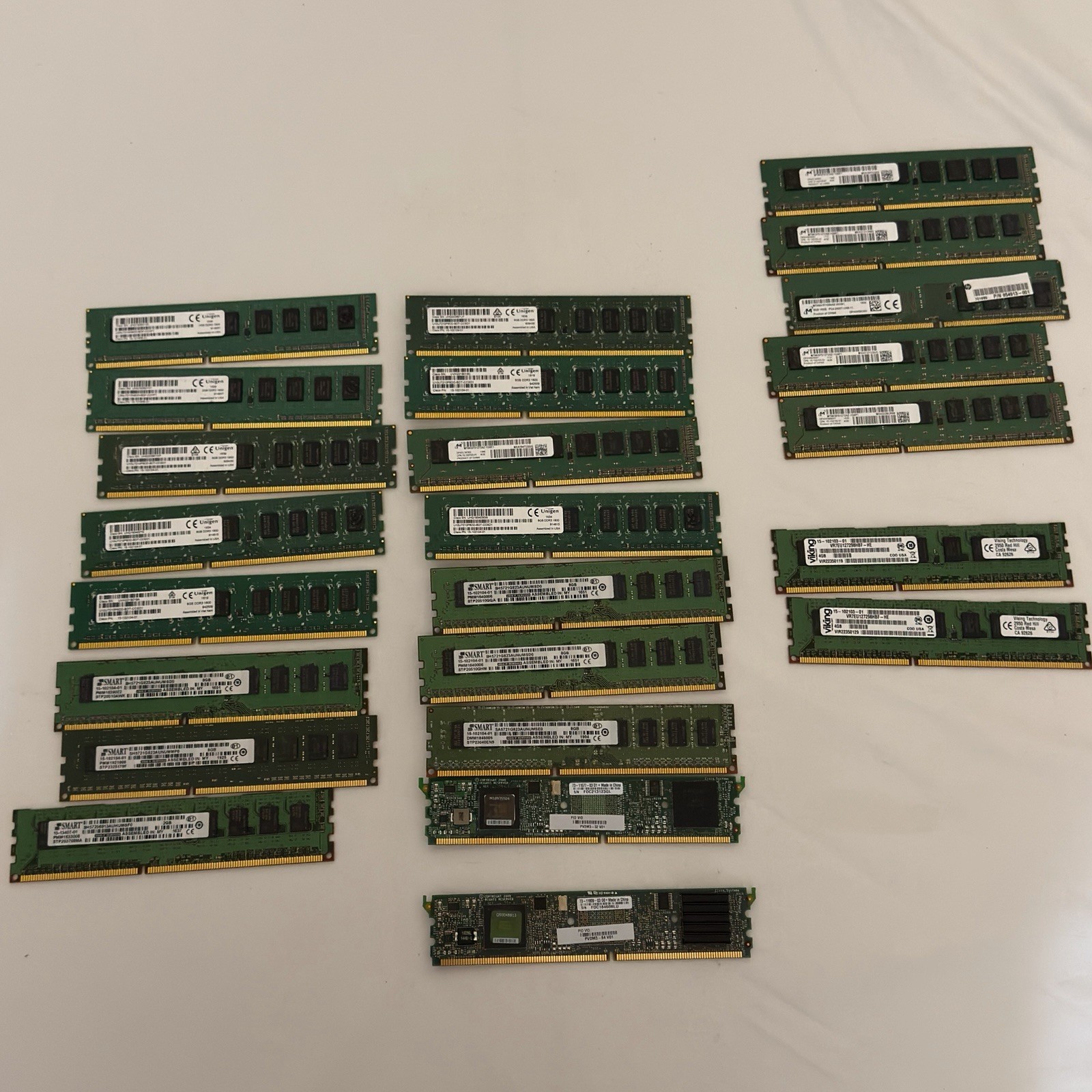 Lot 42 Cisco SMART Micron Unigen DDR3 DDR4 ECC RAM PVDM3-32 PVDM3-64