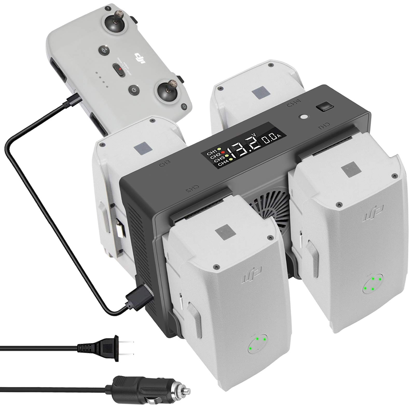 Hanatora 5 in 1 Rapid Charger for DJI Air 2S Mavic Air 2 Battery