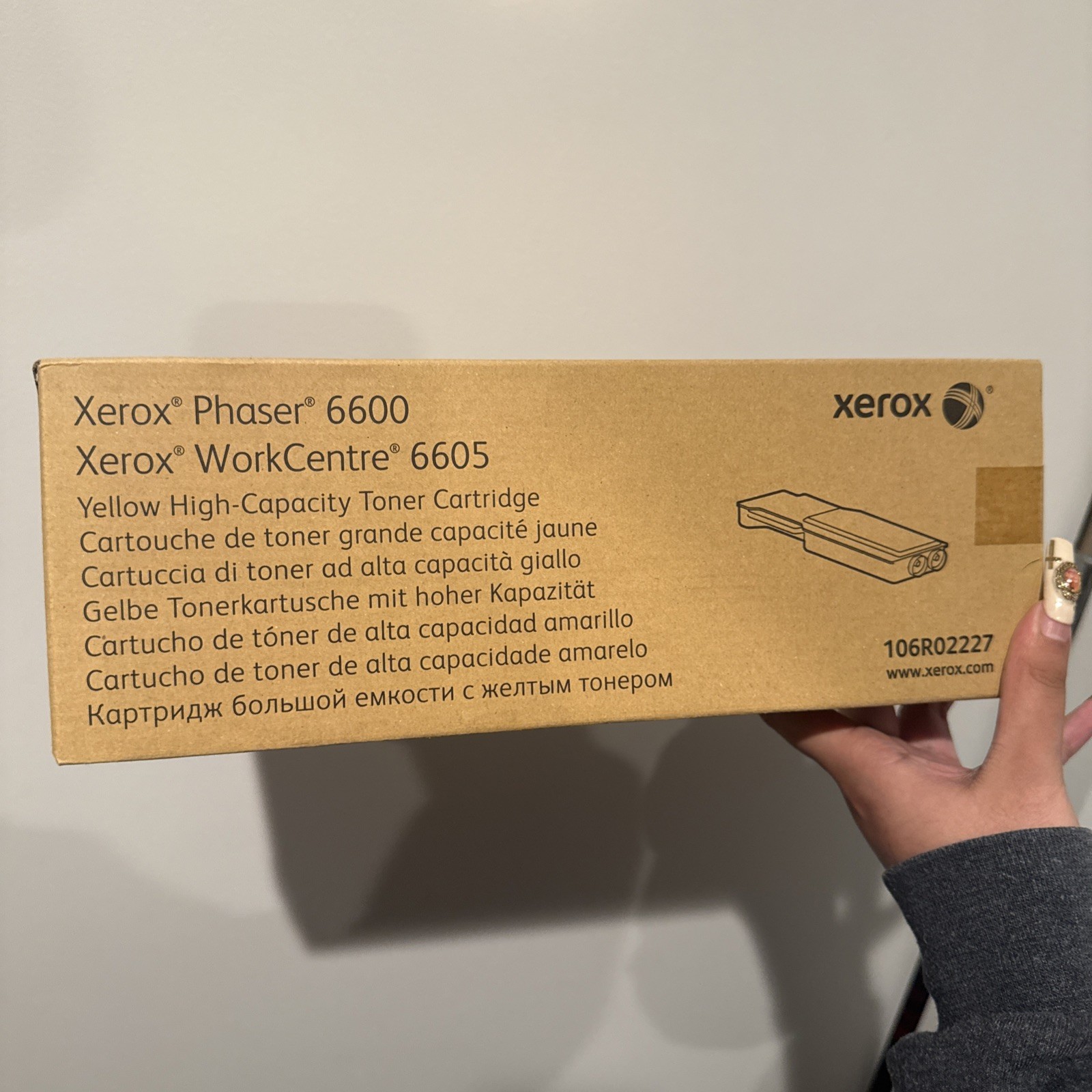 Xerox Printer Ink Toner Cartridge Sealed phaser 6600 Work Centre 6605 set of 3
