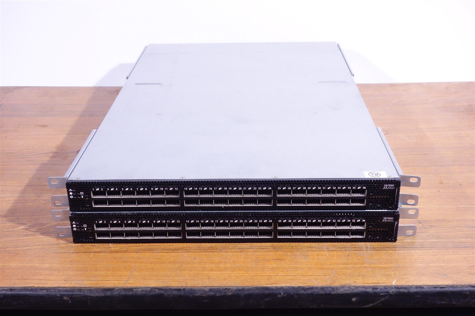 Lot of 2 Mellanox SB7890 36x-100G QSFP28 Port EDR Infiniband Switch 