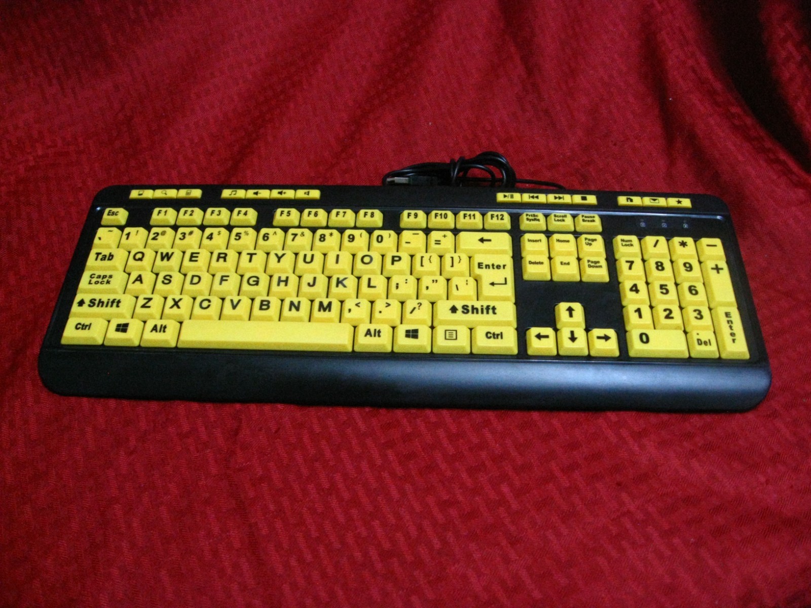 Adesso AKB-132UY Adesso EasyTouch 132  fluorescent Yellow Multimedia Desktop Key