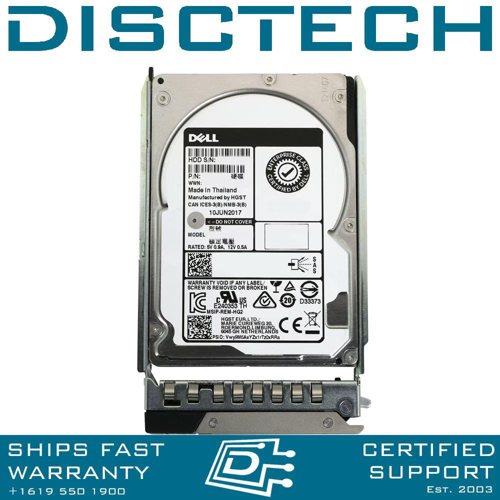 Dell 3rd Party Compatible 400-AUNQ / N0Y4N 600GB 2.5" 12Gbps 10K SAS Kit 8FKXC