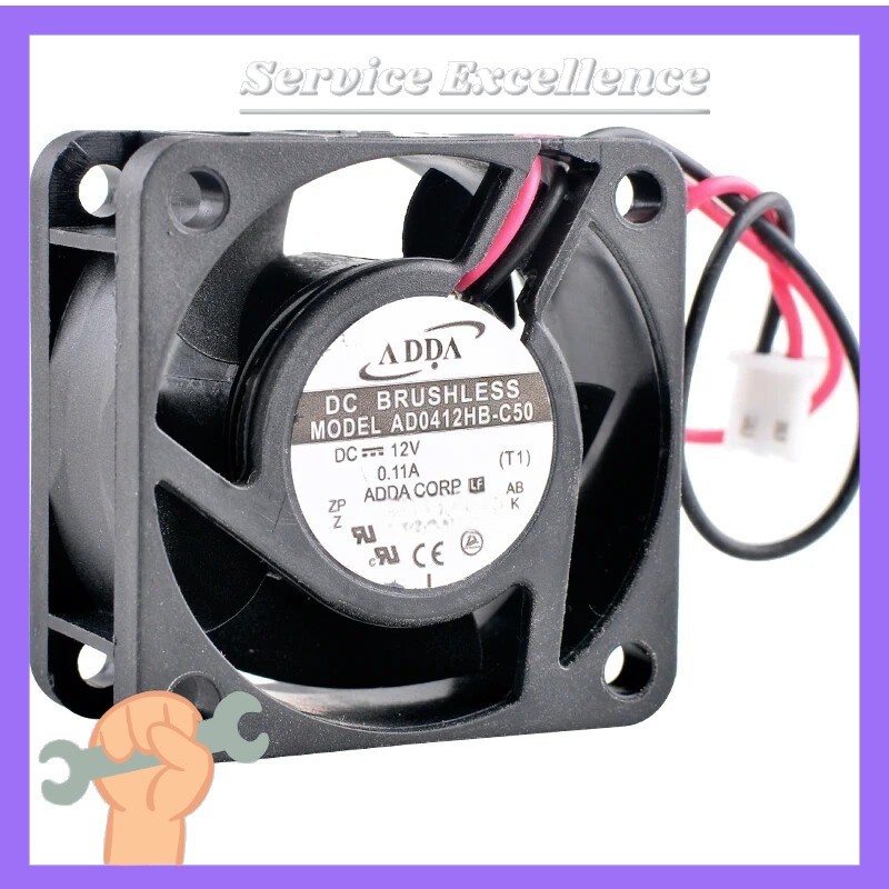 AD0412HB-C50 40mm DC12V 0.11A 2pin axial cooling fan for IU 2U power supply