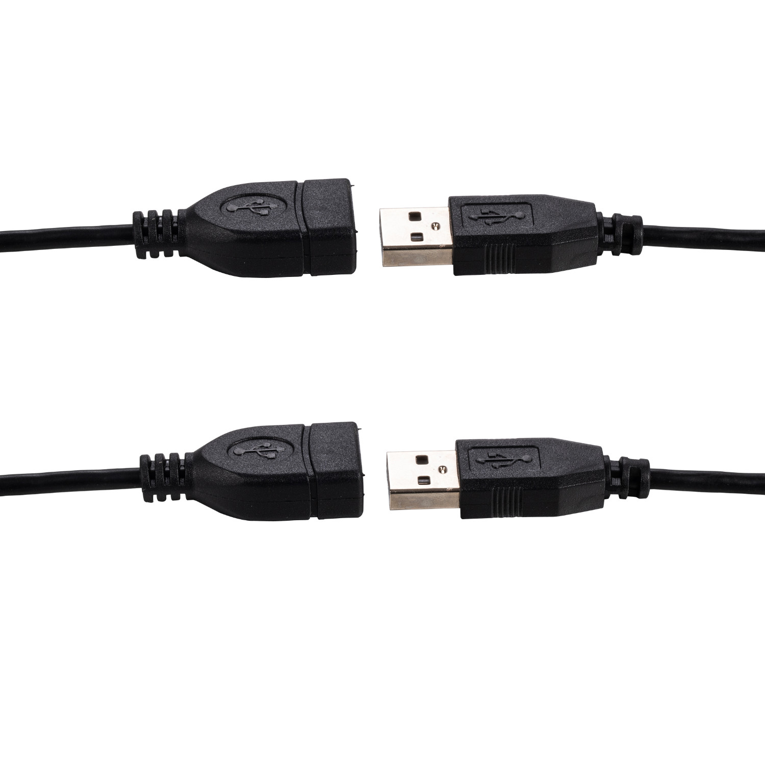 2x 15ft USB 2.0 Extension Cable Type A Male to A Female Extender HIGH SPEED