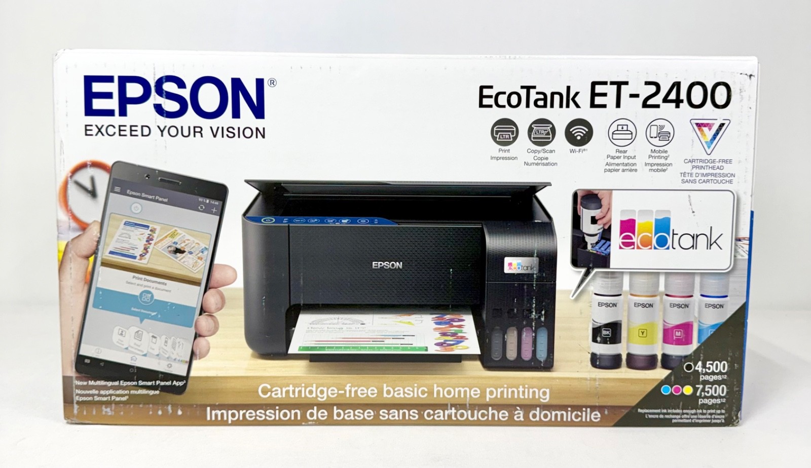 New - Epson EcoTank ET-2400 Ink Tank All-in-One Printer