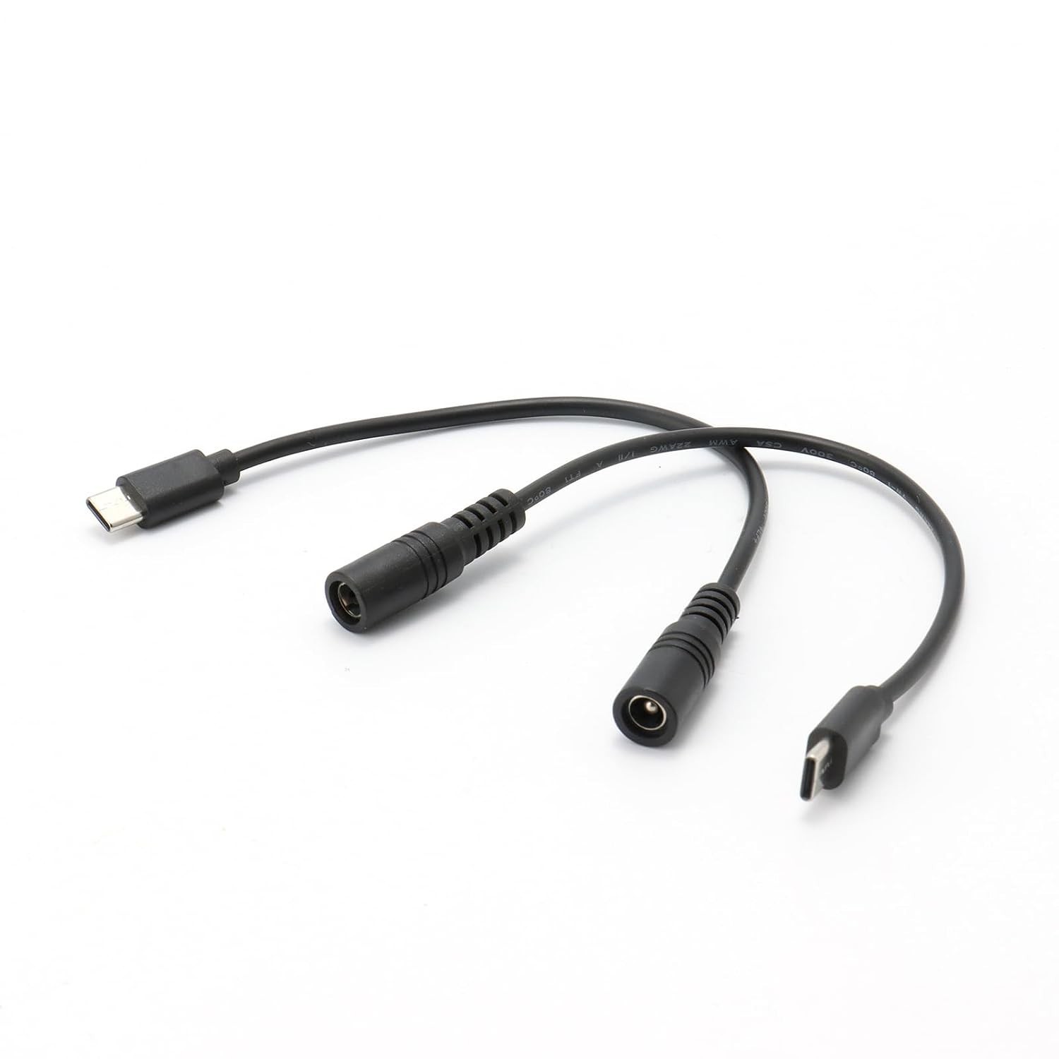 DIANN 2pcs DC 5.5mm x 2.5mm to USB C Power Cord DC 5525 Female to USB Type C Mal