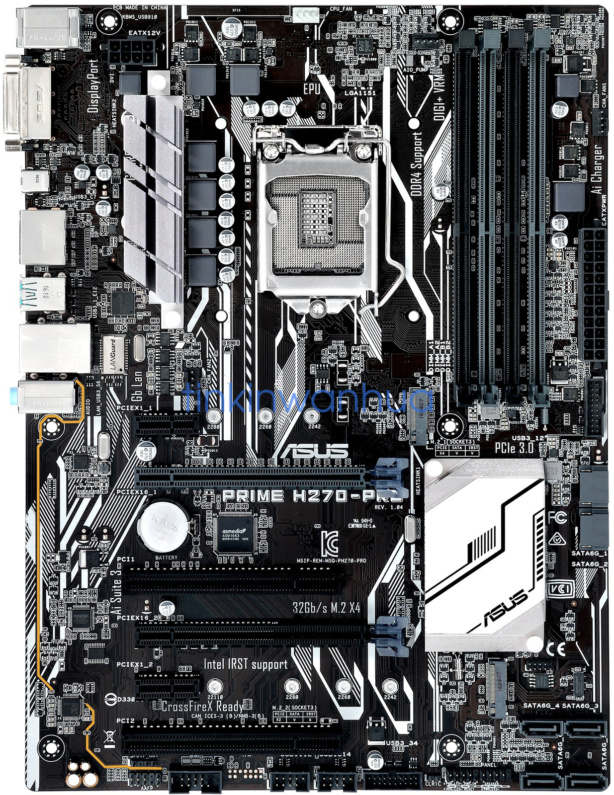 FOR ASUS Prime H270-Pro Motherboard Supports 1151PIN H270 DDR4 VGA+DVI+