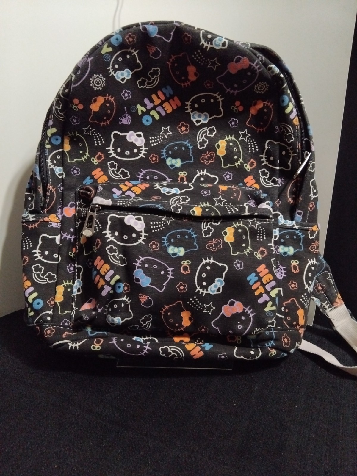 NEW | Hello Kitty Black Canvas Cartoon Casual Backpack 15 inch Laptop storage
