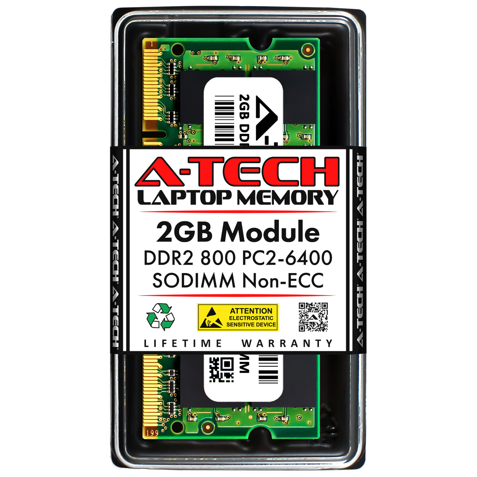 2GB STICK SODIMM DDR2 NON-ECC PC2-6400 800MHz 800 MHz DDR-2 DDR 2 2G Ram Memory