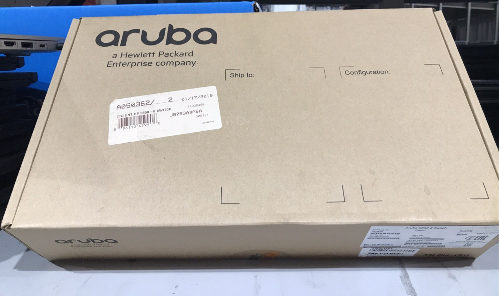 NEW NIP Aruba J9783A 2530-8G PoE+ Managed Network Switches