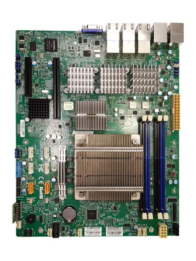 Supermicro X10SLH-N6-ST031 Motherboard mATX DDR3 Quad NIC TPM Chips + Heatsink