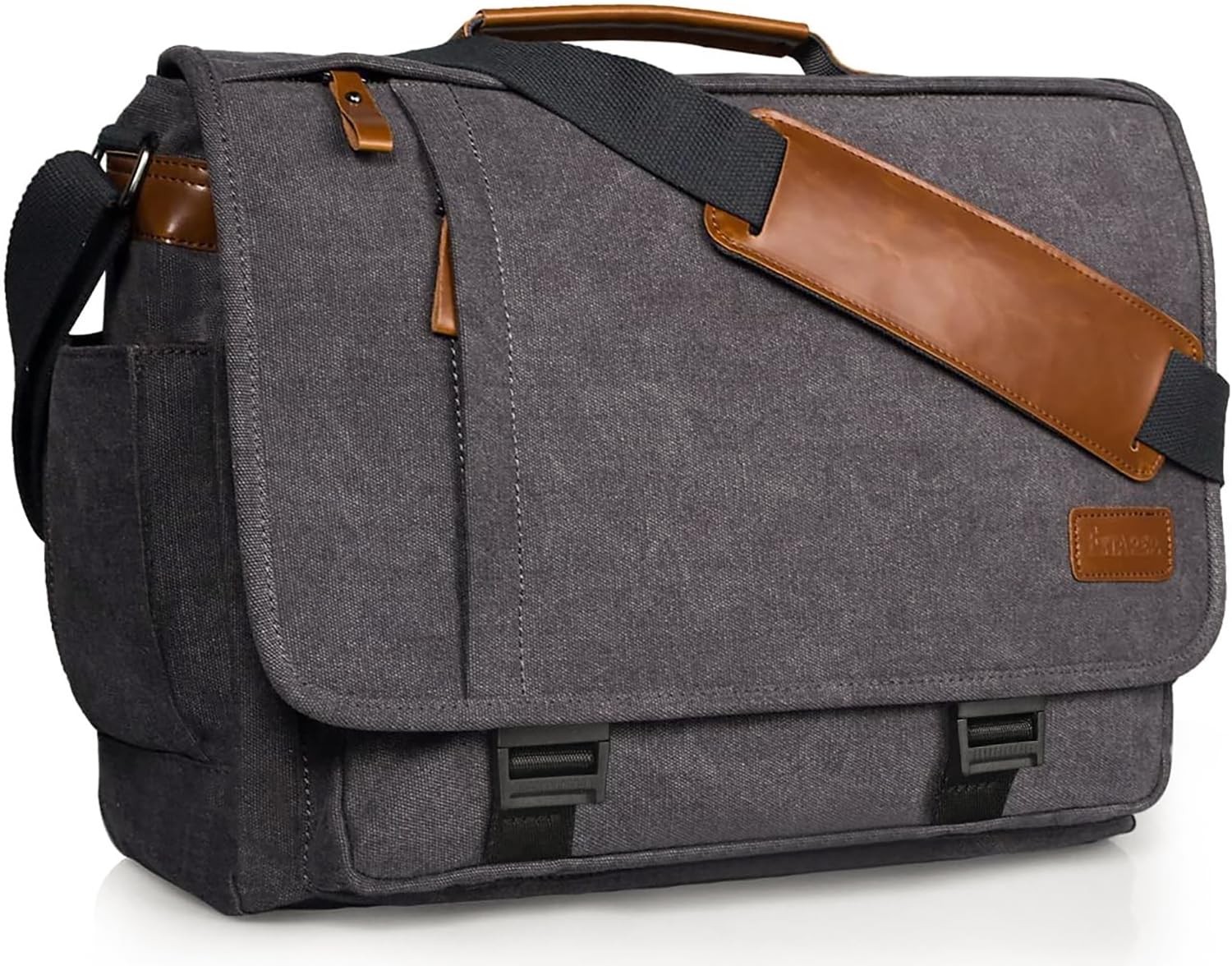 ESTARER Men Messenger Bag 17-17.3" Buckle closed, Buckle-grey