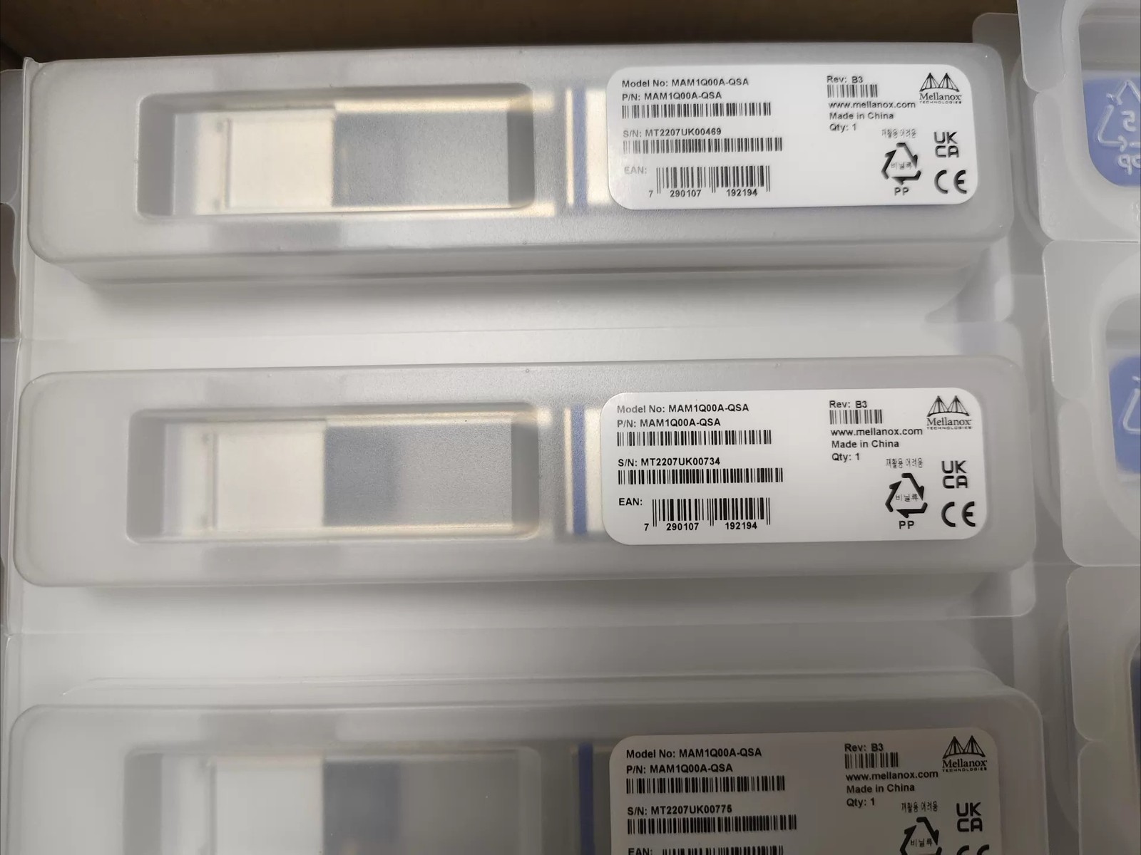 1PC Mellanox Genuine MAM1Q00A-QSA QSFP/SFP+ 40G/10G Converter Transceiver