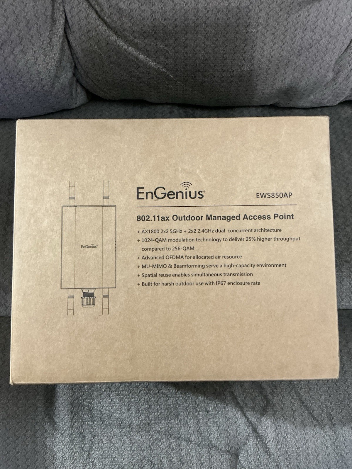 New EnGenius EWS850AP, 802.11ax Outdoor Managed Access Point