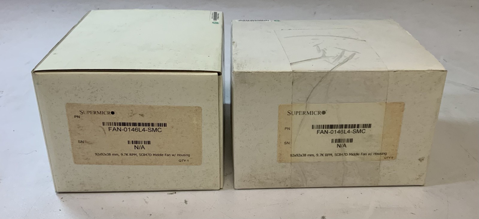 (Lot of 2) Supermicro FAN-0146L4 92×92x38 mm, 9.7K RPM Middle Cooling Fan "O1B"