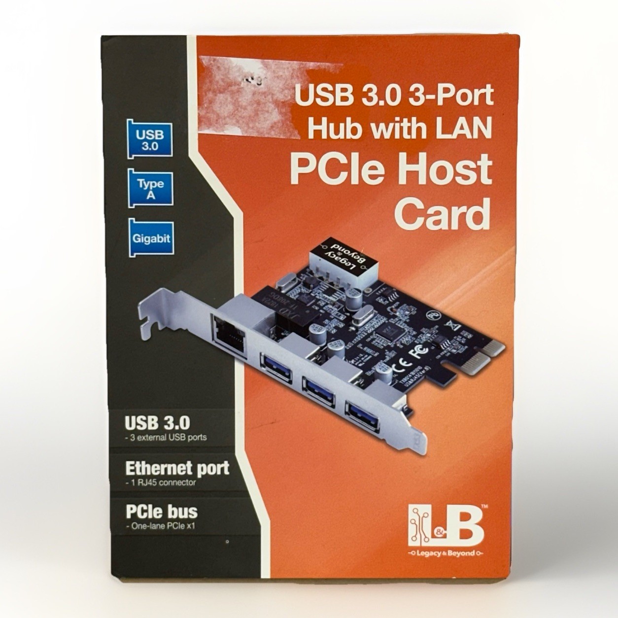 SIIG 3 Port PCIe USB 3.0 Adapt Card + Gigabit Ethernet LAN - Standard & Low