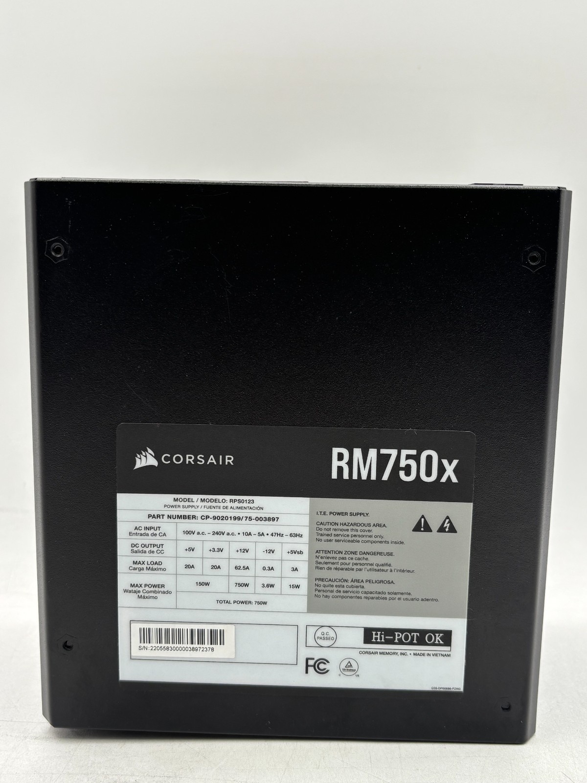 CORSAIR RM750x Power Supply