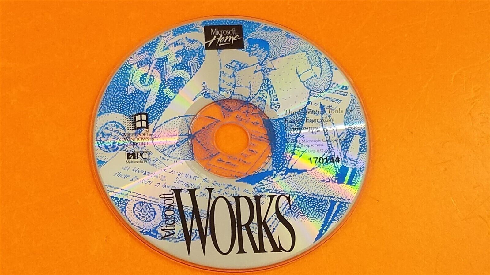 ⭐️⭐️⭐️⭐️⭐️Microsoft Home Microsoft Works 1993 PC Software CD Disc