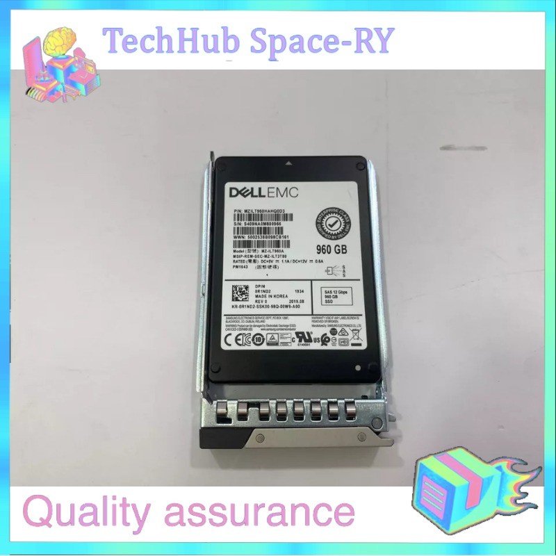 0R1ND2 R1ND2 Dell EMC 960GB 12G 2.5" SFF SAS RI SSD 14/15/16G KIT New