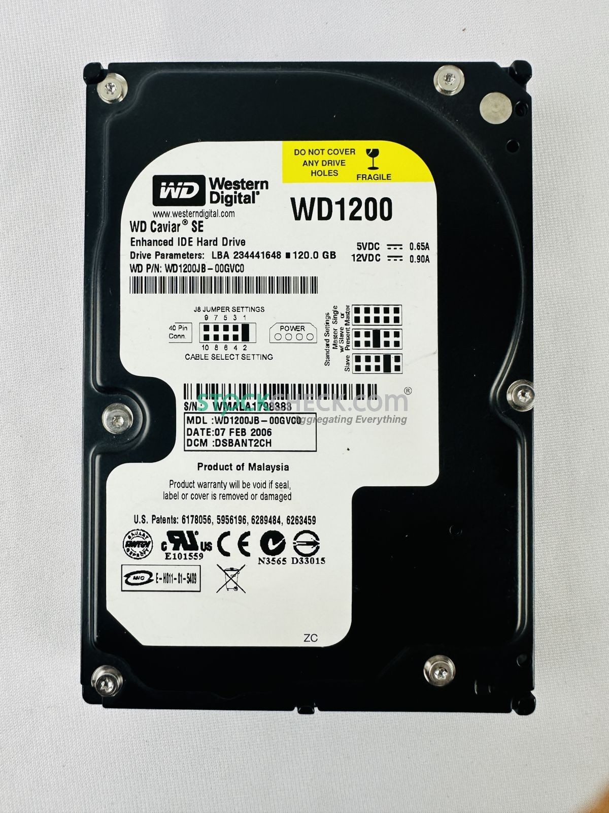 Western Digital WD1200JB-00GVC0 Hard Disk Drive