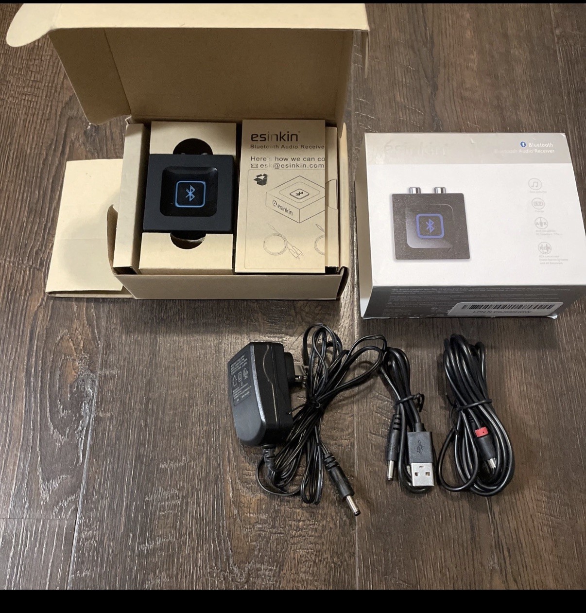 Esinkin Bluetooth Audio Receiver Adaptor For Music Streaming New In Box