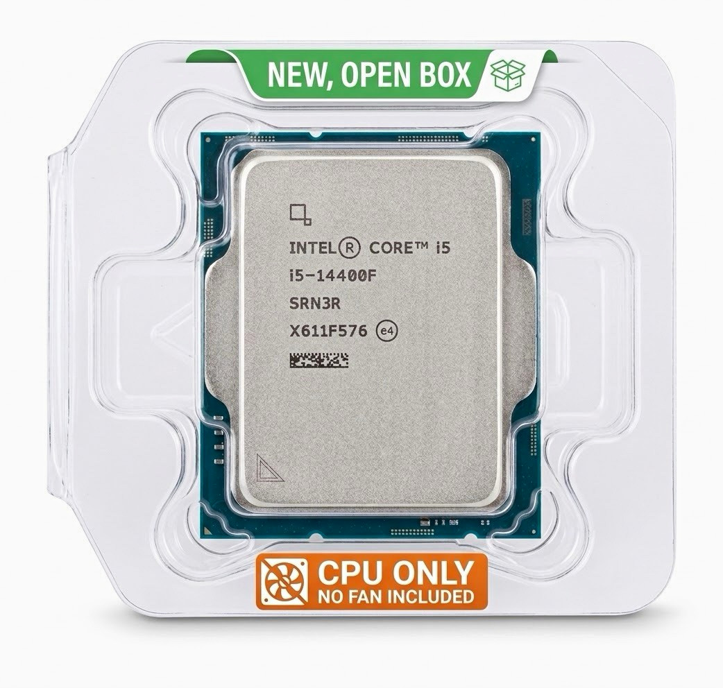 Intel Core i5-14400F 4.7GHz 10-Core (SRN3R) LGA1700 CPU - New Open Box CPU Only⁠