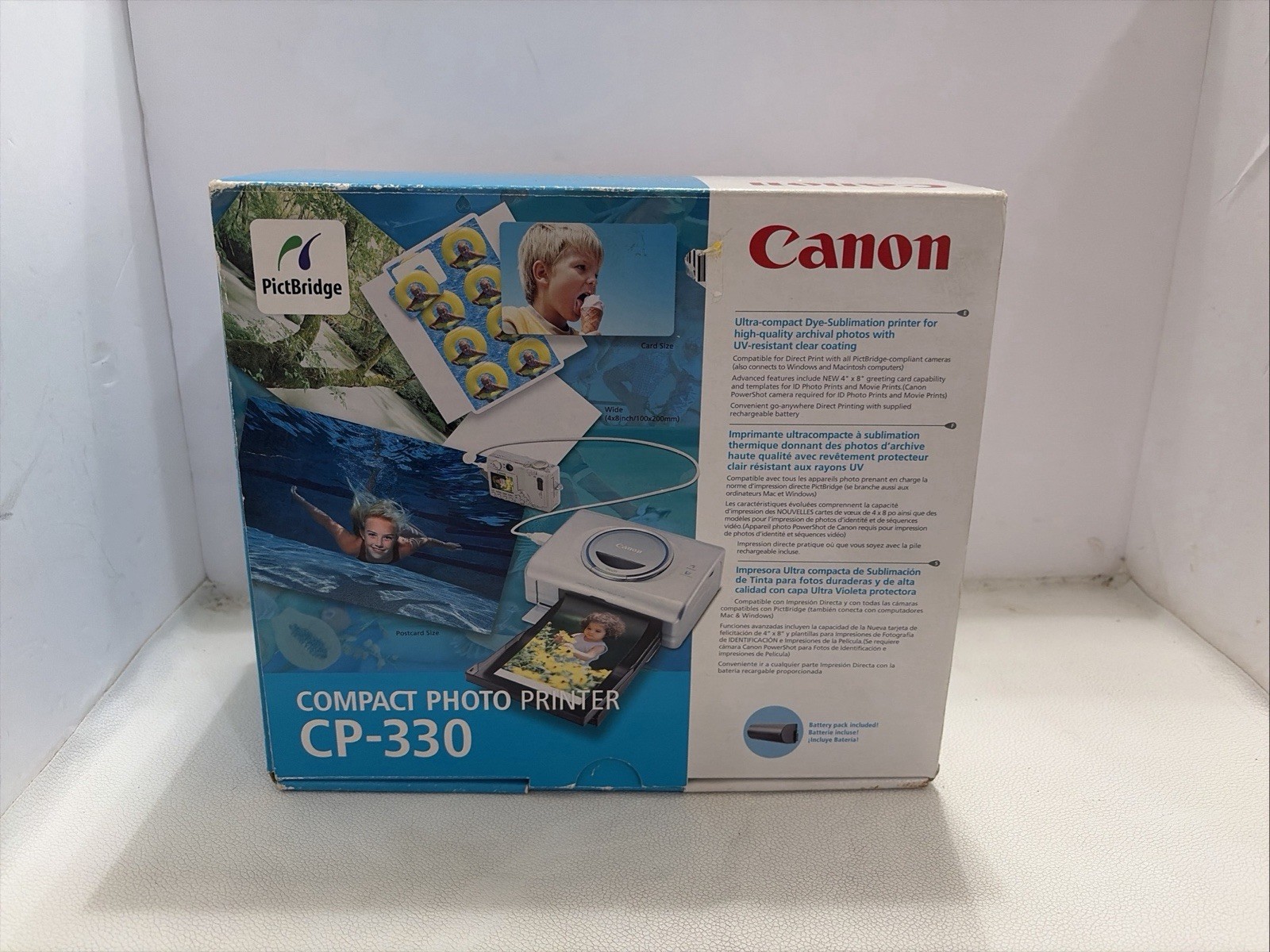 Canon CP-330 Compact Photo Printer NEW NOS In Box PictBridge Dye Sublimation
