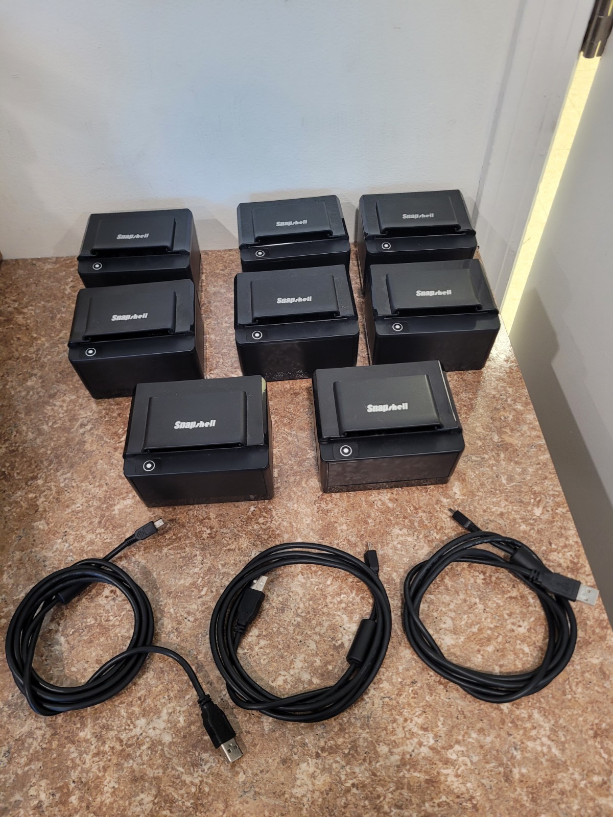 Lot of 8 Acuant/CSSN Snapshell R3 Dual ID/Driver License Reader Card Scanner