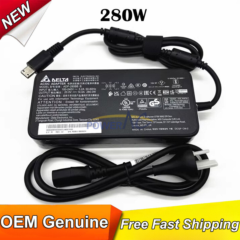 Original MSI Gaming GP66 Leopard 9S7-154322-075 AC Adapter Charger