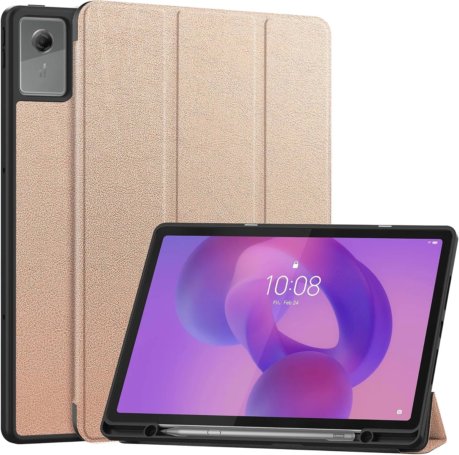 Case For Lenovo Idea Tab Plus 12.1 Inch 2025 TPU Cover With Pen Holder And Stand