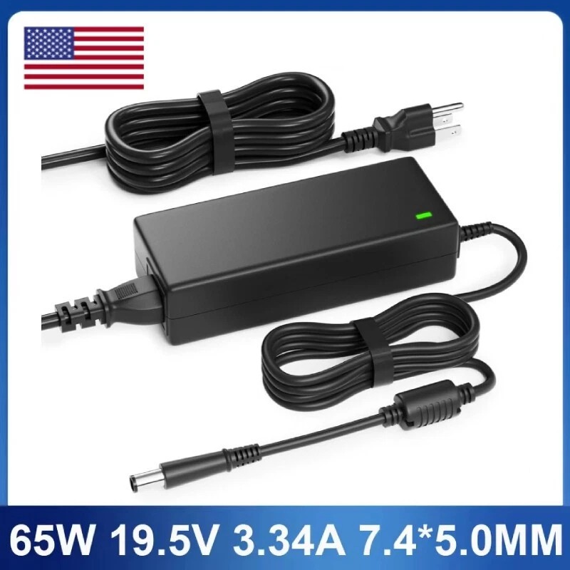 3 Prong AC Adapter For Dell Latitude E7470 E7450 E5470 Power Cord Laptop Charger