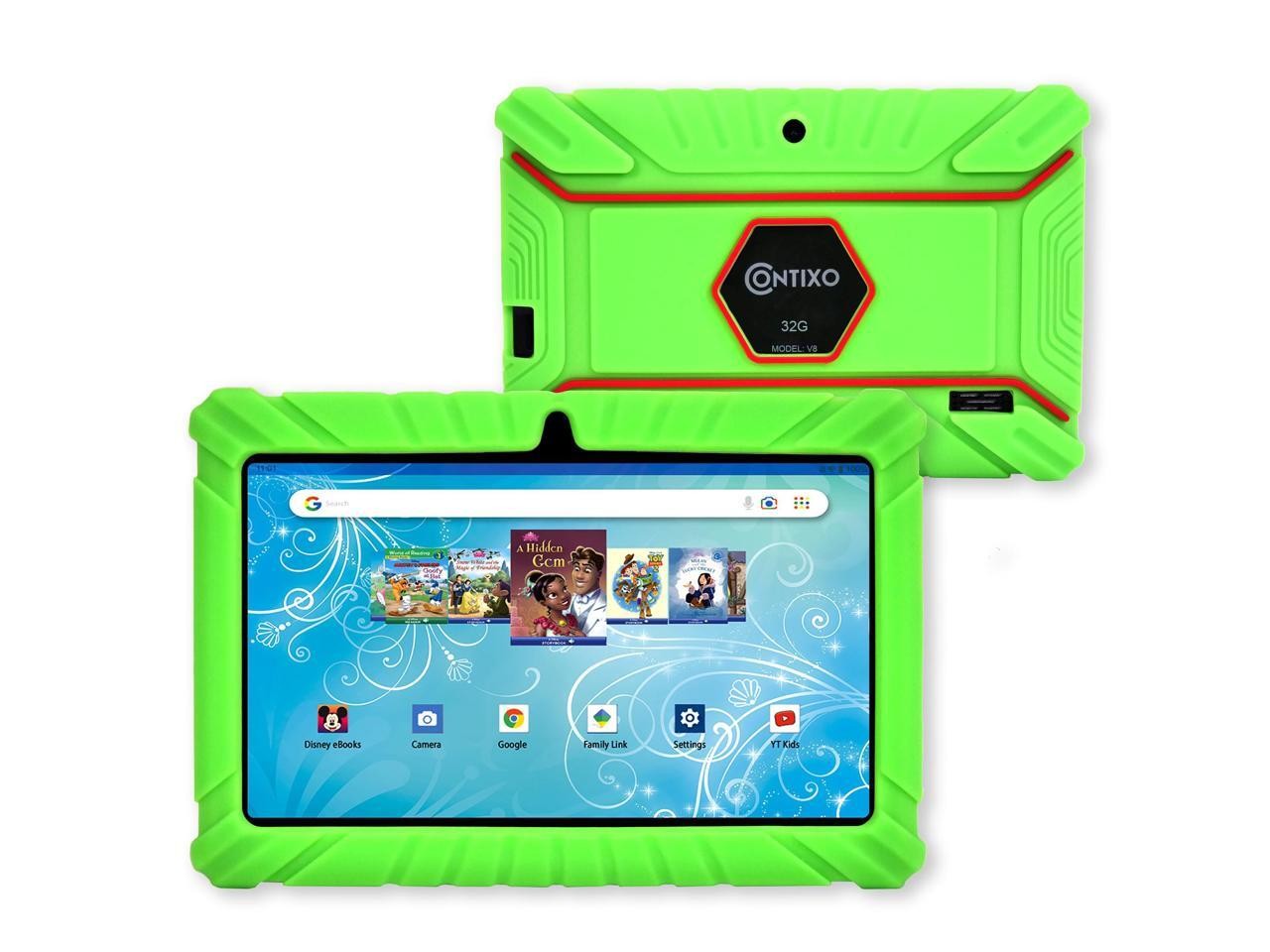 Contixo V8-2 7 inch Kids Tablets Android 11, 32 GB HD Display Dual Cameras Wi-Fi