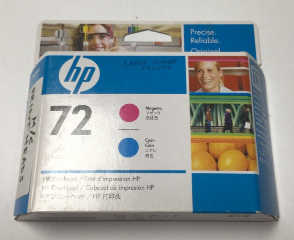 HP 72 C9383A Cyan Magenta Ink Printhead Cartridge sealed