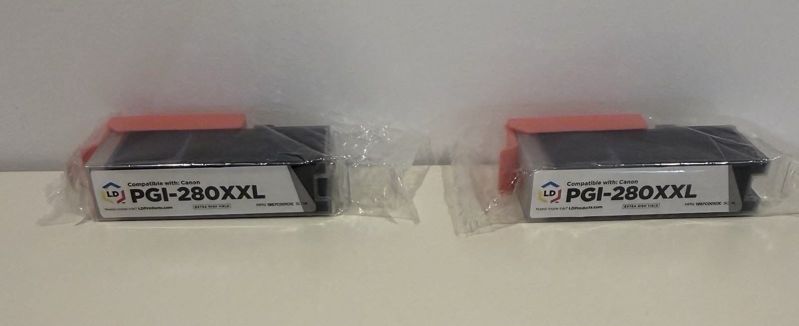 Two New LD ink cartridges for Canon Pixma printers; PGI-280XXL black