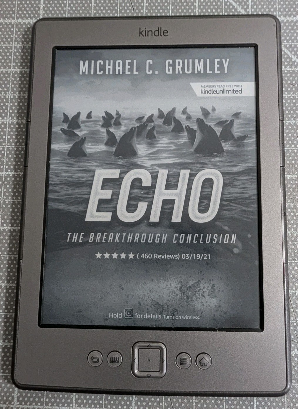 Amazon Kindle 4th Gen D01100 6in Graphite 2GB E-reader Wi-Fi 