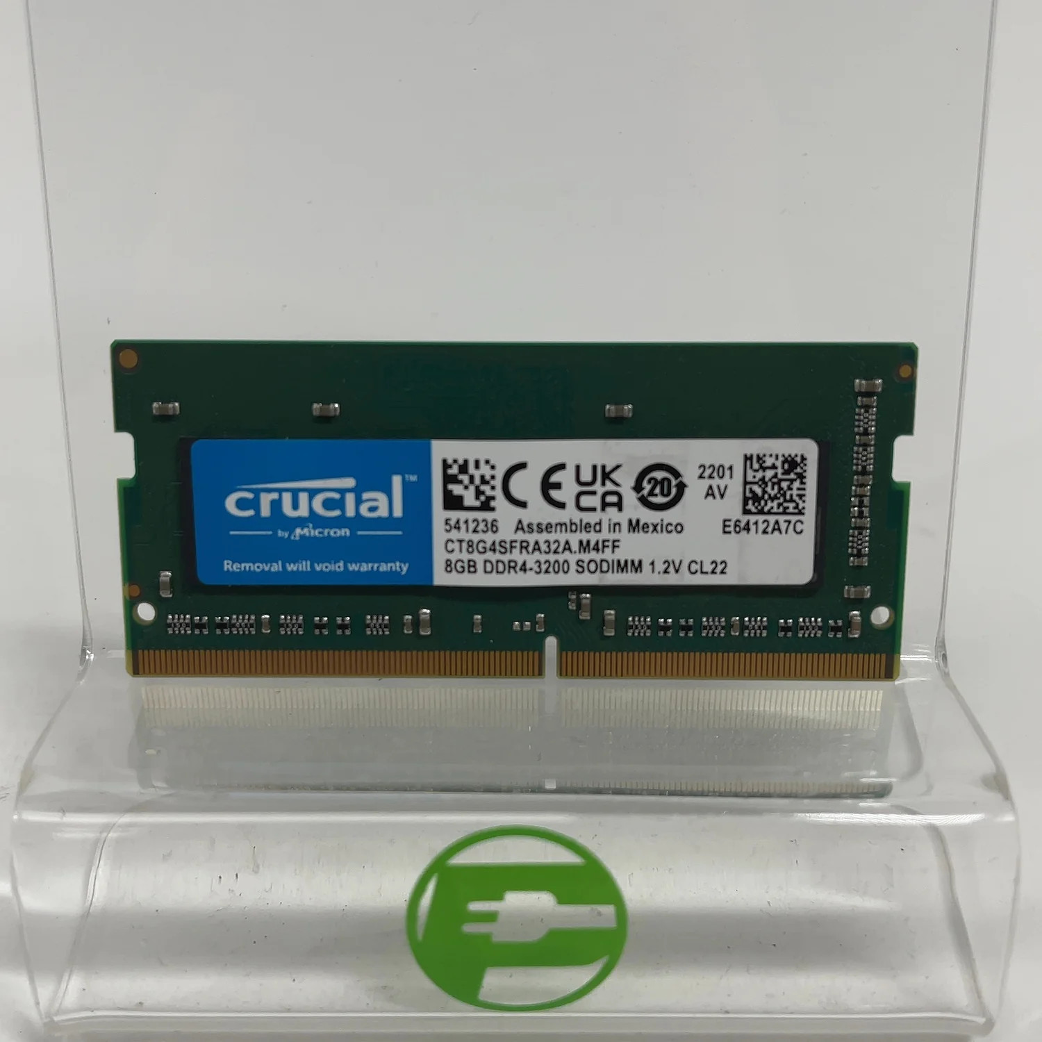 Crucial Micron 8GB (1x8GB) RAM DDR4 3200MHz CT8G4SFRA32A