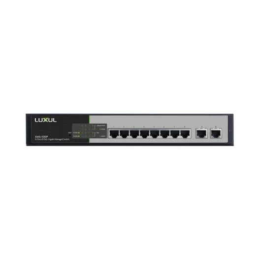 Luxul 10-Port/8 PoE+ Gigabit Managed Switch XMS-1010P