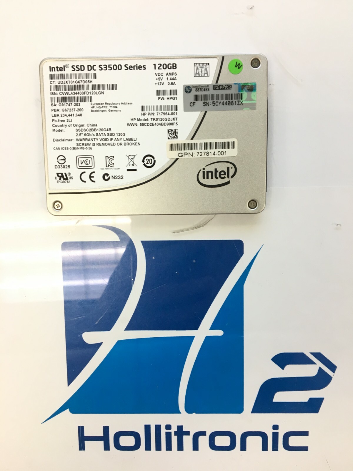 HP 717964-001 120GB 6G SATA 2.5-Inch DC SSD SSDSC2BB120G4B