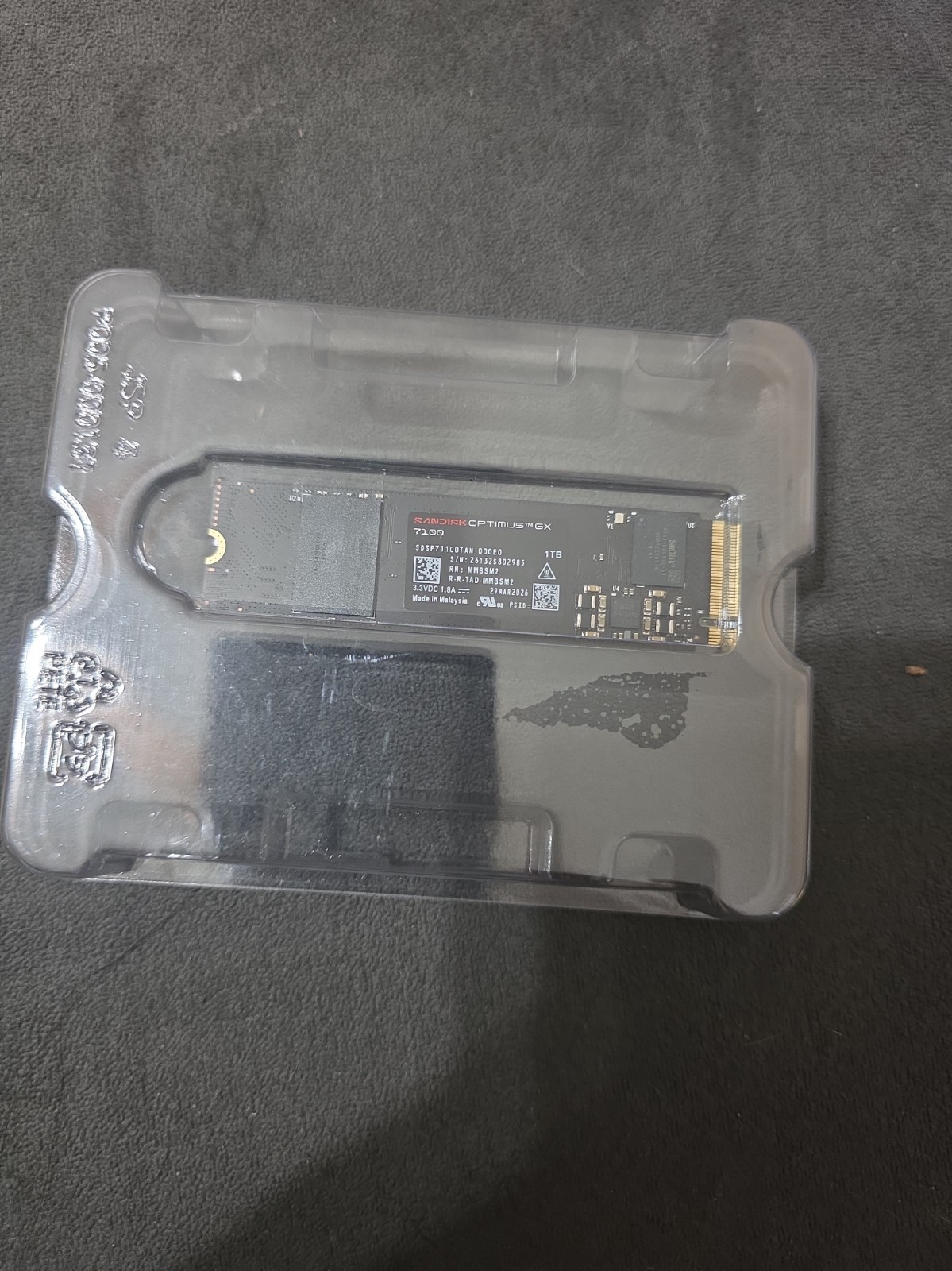 NEW - SANDISK OPTIMUS GX 7100 NVME SSD  1 TB