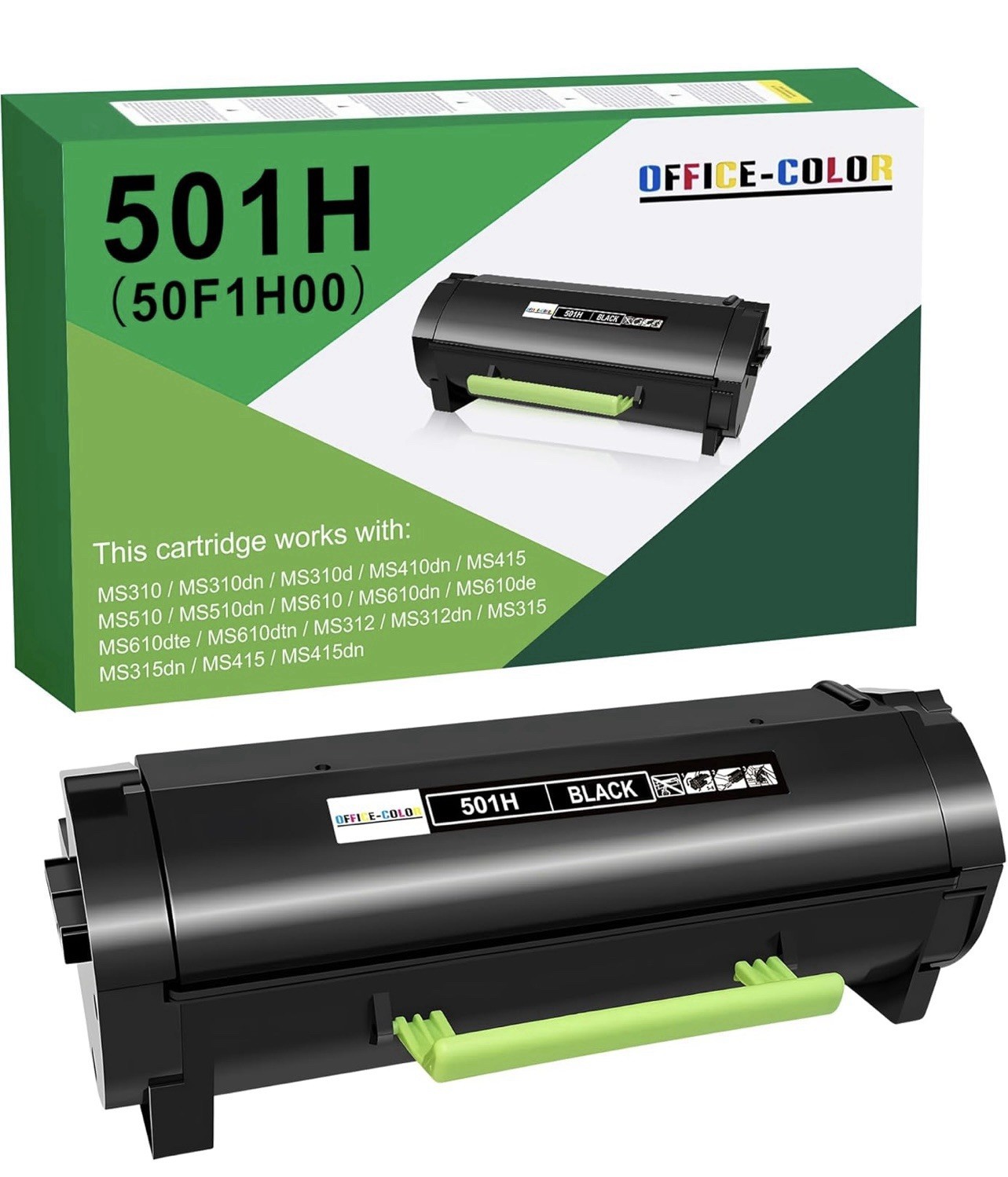 50F1H00 Toner Cartridge Black Compatible for 501H MS310 MS410 MS510 MS610