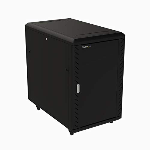 StarTech RK1836BKF 18U 19" Server Rack Cabinet Mobile w/Glass Door