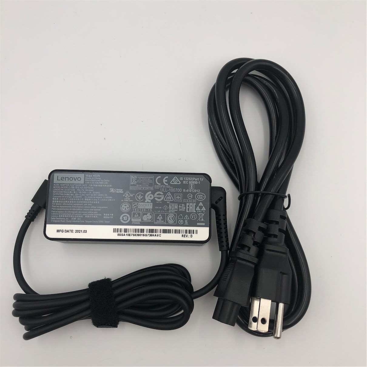 Lenovo PD, 45W, 20/15/9/5V, 3P, WW, DEL 00HM661 00HM663 02DL118 02DL100 02DL102