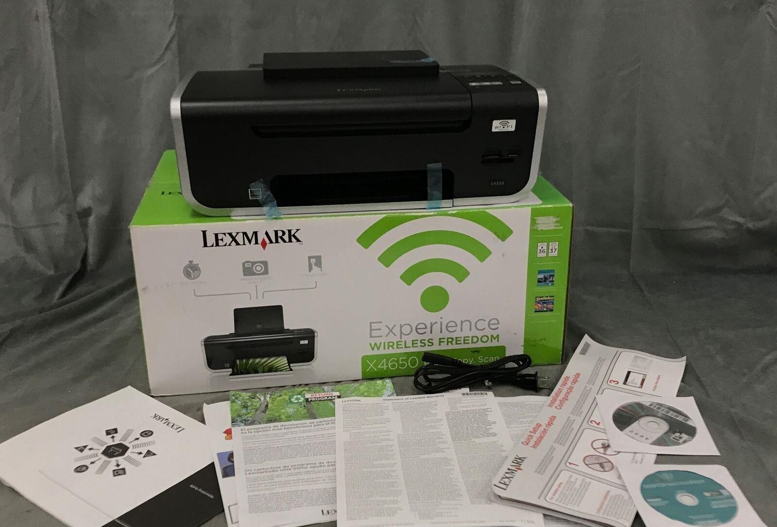 Lexmark X4650 Printer Wifi Scan Copy Photo All In One OPEN BOX