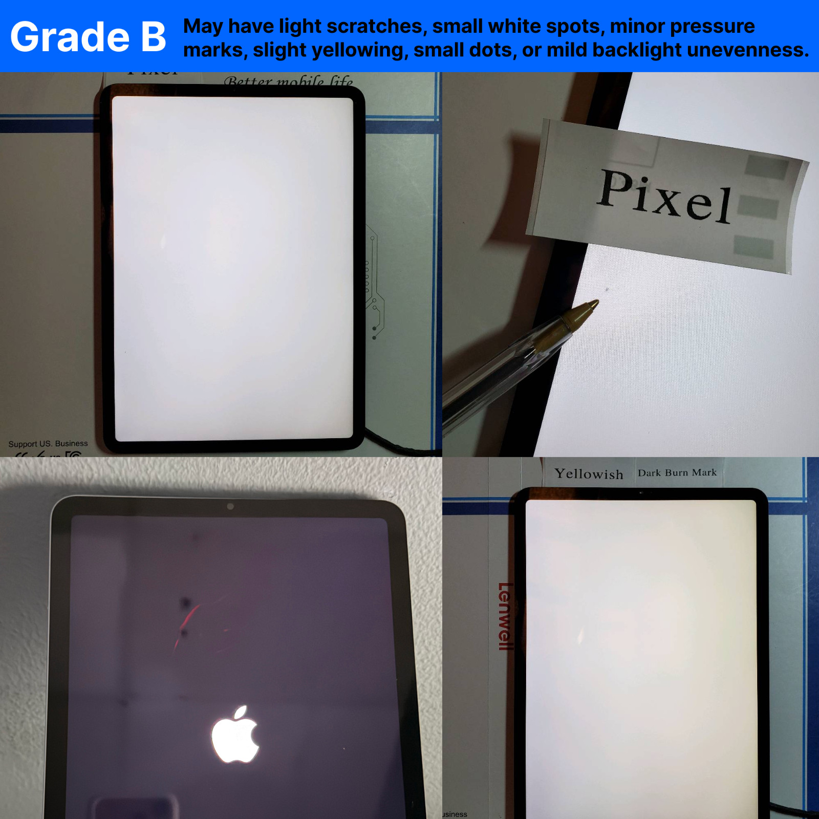 Original OEM For iPad Air 4th / 5th 10.9'' LCD Screen Digitizer Grade B/C Tested