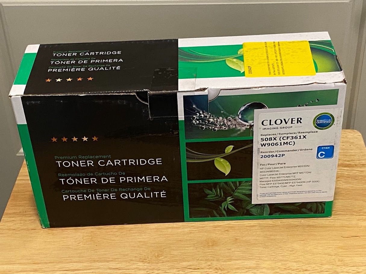 Compatible HP 508X Cyan High-yield Toner Cartridge CF361X
