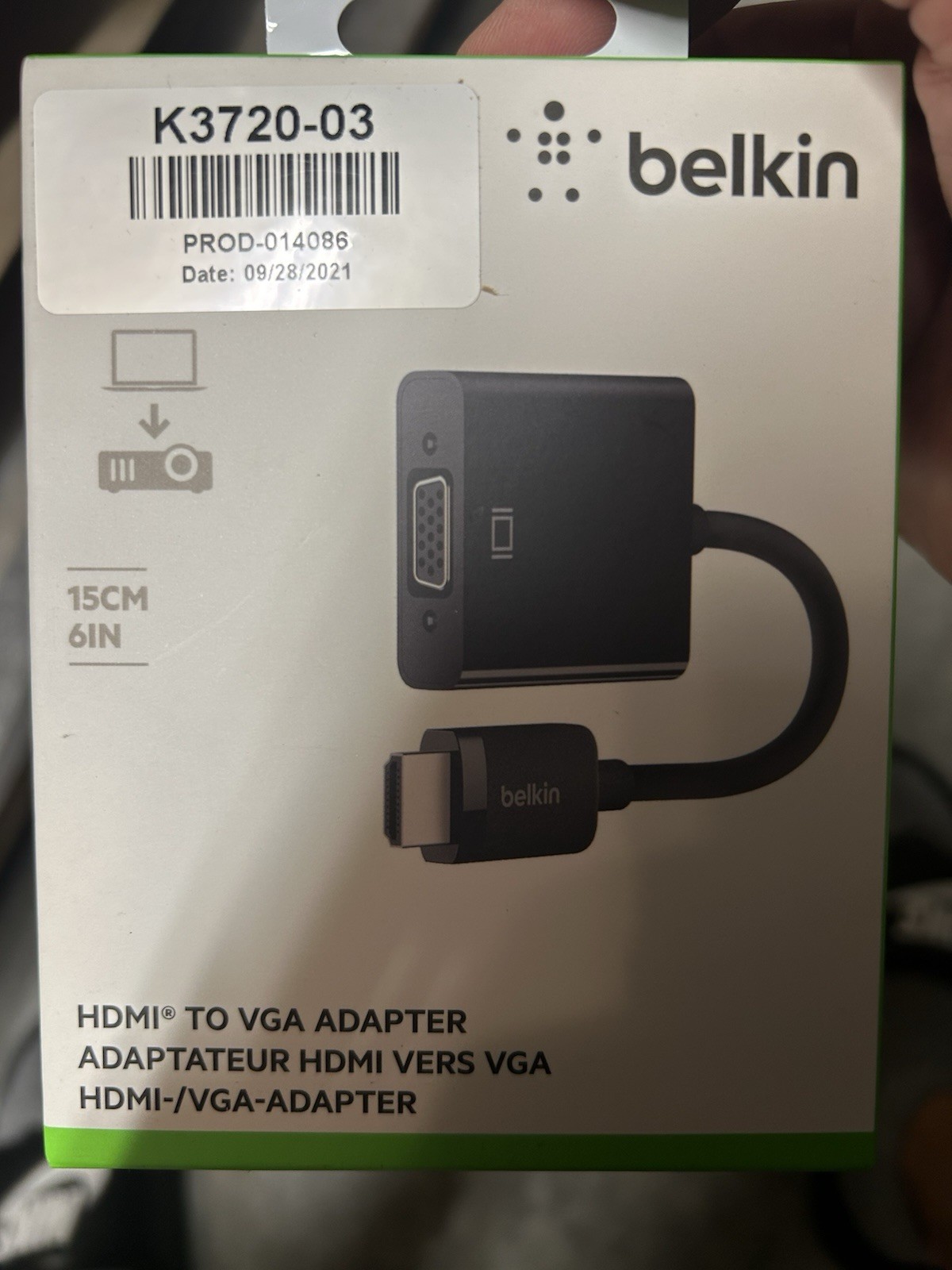 Belkin - HDMI To VGA Adapter Black NEW OPEN BOX